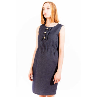 Love Moschino Blue Cotton Women Dress