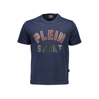 Plein Sport Blue Cotton Men T-Shirt