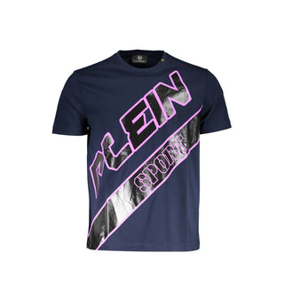 Plein Sport Blue Cotton Men T-Shirt