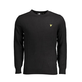 Lyle & Scott Black Cotton Men Sweater