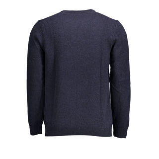 Lyle & Scott Blue Wool Men Sweater