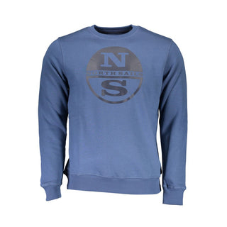 North Sails Blue Cotton Men Sweater