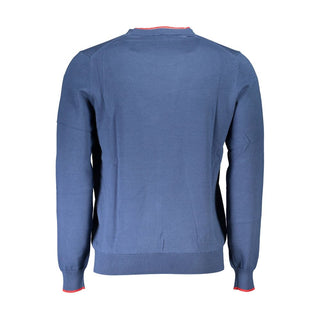 North Sails Blue Cotton Men Sweater