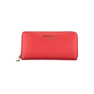 Patrizia Pepe Chic Pink Zip Wallet With Multiple Compartments