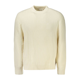 Calvin Klein White Cotton Men Sweater