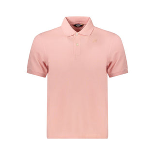 K-WAY Pink Cotton Men Polo Shirt