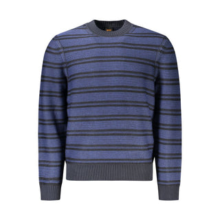 Hugo Boss Blue Wool Men Sweater