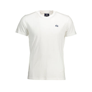 La Martina White Cotton Men T-Shirt