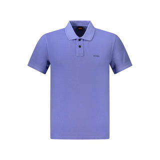 Hugo Boss Blue Cotton Mens Polo Shirt