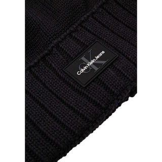Calvin Klein Jeans Black Cotton Caps Baseball Hat