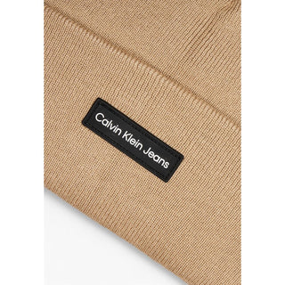 Calvin Klein Jeans Beige Recycled Polyester Caps Baseball Hat