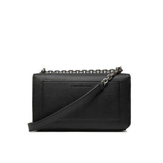 Calvin Klein Jeans Black And White Artificial Leather Handbag