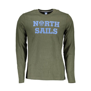 North Sails Green Cotton Men T-Shirt