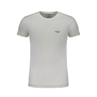 Aeronautica Militare White Cotton T-Shirt