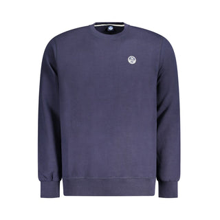 North Sails Blue Cotton Men Sweater