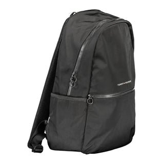 Tommy Hilfiger Black Polyester Men Backpack