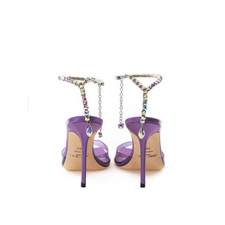 Jimmy Choo Purple Satin Sandal