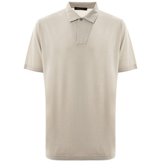 Loro Piana Gray Cotton Polo Shirt