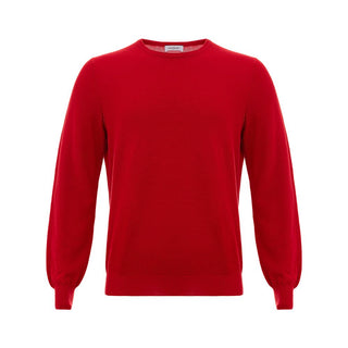 Gran Sasso Red Cotton Sweater