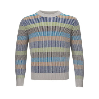 Gran Sasso Elegant Multicolor Cashmere Sweater for Men