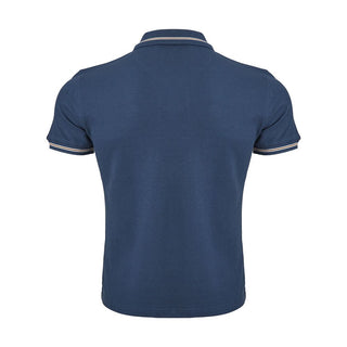 Corneliani Elegant Blue Italian Cotton Polo Shirt