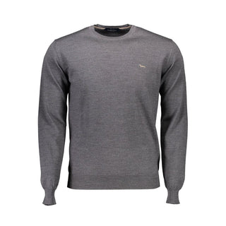 Harmont & Blaine Gray Wool Men Sweater