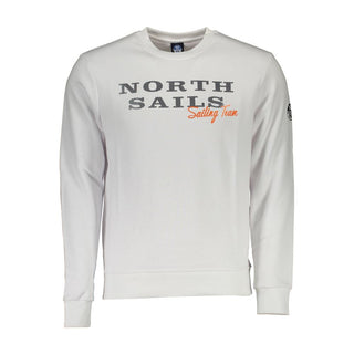 North Sails White Cotton Men Sweater