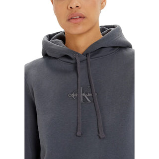 Calvin Klein Jeans Gray Cotton Hoody