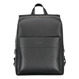 Calvin Klein Black Polyester Men Backpack