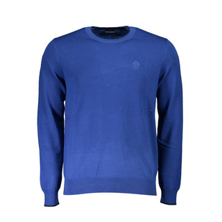 North Sails Blue Cotton Men Sweater