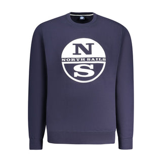 North Sails Blue Cotton Men Sweater