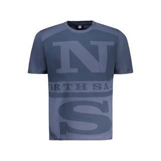 North Sails Blue Cotton Men T-Shirt