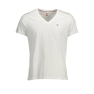 Tommy Hilfiger White Cotton Men TShirt