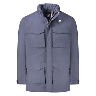 K-WAY Blue Polyamide Men Jacket