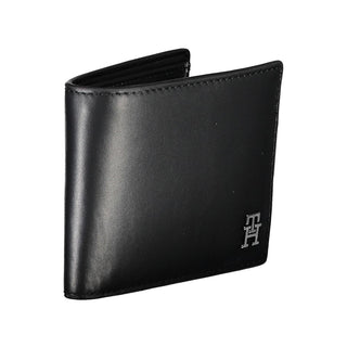 Tommy Hilfiger Black Leather Men Wallet