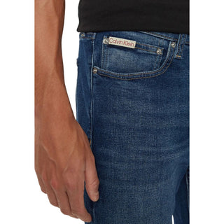 Calvin Klein Jeans Blue Cotton Slim Fit Jean