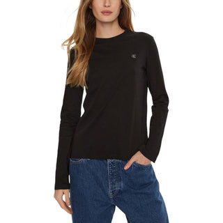 Calvin Klein Jeans Black Cotton Tops & T-Shirt