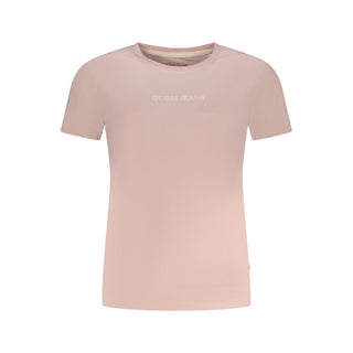 Guess Jeans Pink Cotton Women T-Shirt