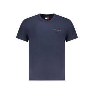 Tommy Hilfiger Blue Cotton Men T-Shirt