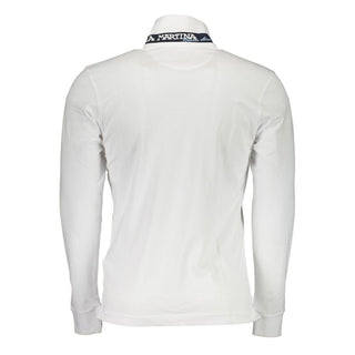 La Martina White Cotton Men Polo Shirt