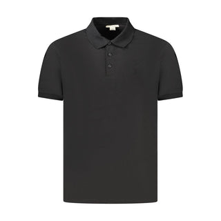 Calvin Klein Black Cotton Men Polo Shirt