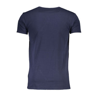 Cavalli Class Blue Cotton T-Shirt