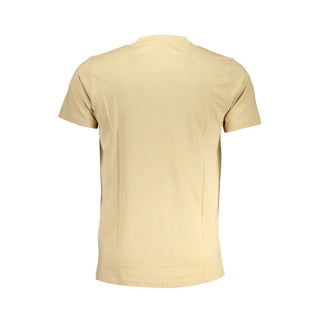 Cavalli Class Beige Cotton T-Shirt