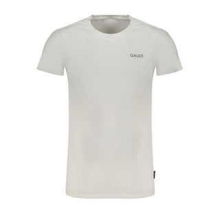 Gaudi White Cotton T-Shirt