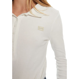 Calvin Klein Jeans White Cotton Rigenerato Tops & T-Shirt