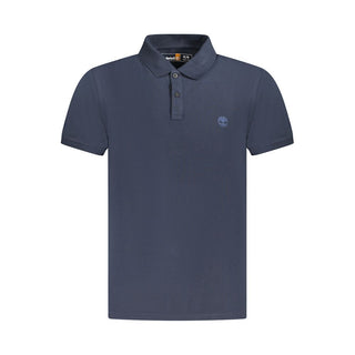 Timberland Blue Cotton Men Polo Shirt