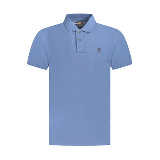 Timberland Blue Cotton Men Polo Shirt