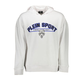 Plein Sport White Cotton Men Sweatshirt