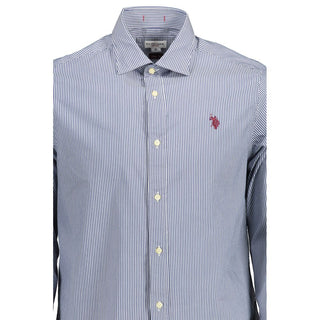 U.S. POLO ASSN. Blue Cotton Men Shirt