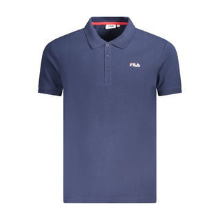 Fila Blue Cotton Men Polo Shirt